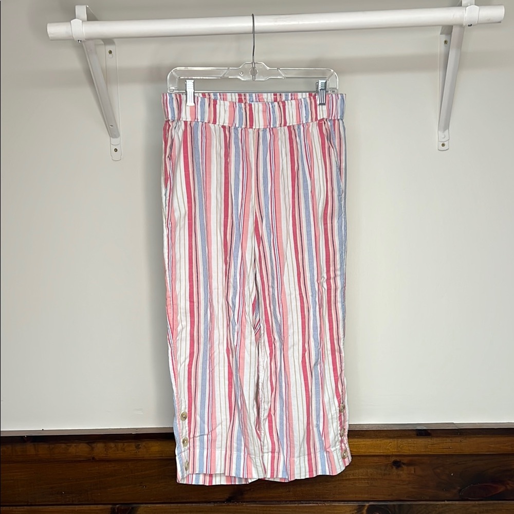 Croft & Barrow Multicolor‎ Striped Capris- MP
